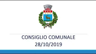 Consiglio Comunale Completo 28102019