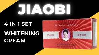 Jiaobi Whitening Cream 4 in 1 Set Review, Original 330G Effective #LelowOnline Skin whitening cream