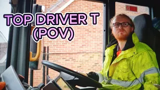 BIN MAN/REFUSE COLLECTOR/HGV/TRUCK/LORRY DRIVER (DRIVER POV)