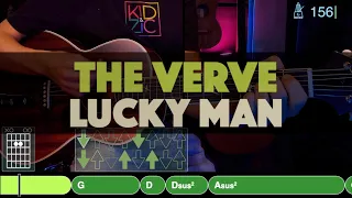 The Verve - Lucky Man - Tutorial Guitare Facile COMPLET Play Along