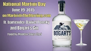 Celebrating Martini Day on Martini In The Morning with Bogart's Gin