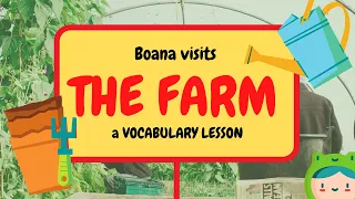 FARM Vocabulary and Nouns English Lesson 🐖 | Fun English Learning for Kids, ESL, ELL📚