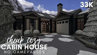 BLOXBURG | Cheap Cozy Cabin House | 33k | No Gamepass Speedbuild