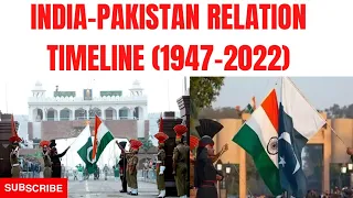 INDIA-PAKISTAN RELATIONS TIMELINE(1947-2022)|INTERNATIONAL RELATIONS|SSB & AFSB|SSB SUCCESS.