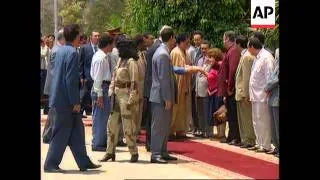 EGYPT: CAIRO: LIBYAN LEADER MOAMMAR GADHAFI VISIT