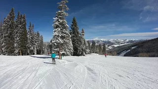 Beaver Creek Summit To Base VIA. Red Buffalo, Cinch, Gold Dust 4K