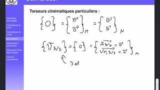 Cinématique 3 : torseurs