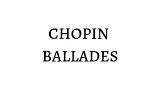 Chopin - The 4 Ballades (Yundi Li)