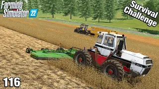 MULCHING THE SORGHUM STALKS - Survival Challenge FS22 Calm Lands Ep 116