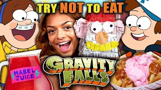 Try Not To Eat - Gravity Falls (Burrito Bites, Mabel Juice, Nyums Snacks) | People vs Food