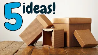 5 Different Recycling Ideas with Cardboard!