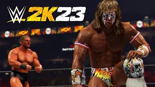 A Clash of Blood-popping Muscle Players! Lex Luger VS Ultimate Warrior WWE 2K23 PS5 Game Play