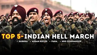 Top 5 Indian Hell Marches: Goosebumps Guaranteed! 🇮🇳 | Indian Army Hell March with patriotic music.
