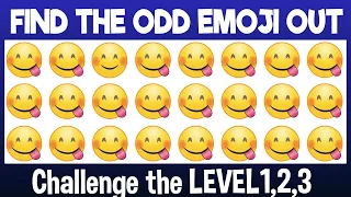 Find the odd emoji out Level1,2,3|Find the difference