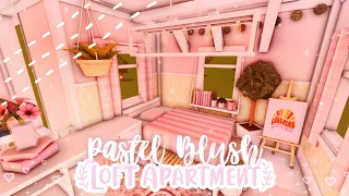 Pastel Blush Aesthetic Mini Loft Apartment Speedbuild and Tour - iTapixca Builds