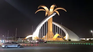 TABUK LANDMARKS AND SIGHTS AT NIGHT