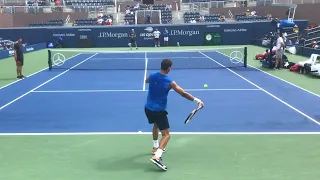 Grigor Dimitrov Training Court Level View - ATP Tennis Practice