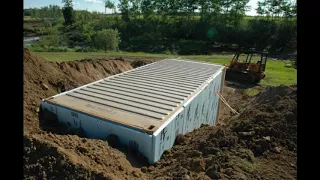 ADVICE FOR PREPPERS BURYING SHIPPING CONTAINERS