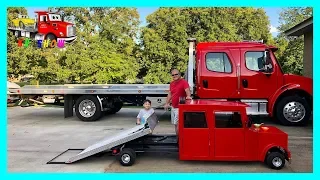 Kruz Challenges His Dad Loading and Unloading Cars