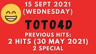 Foddy Nujum Prediction for Sports Toto 4D - 15 September 2021 (Wednesday)
