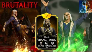 MK Mobile Klassic Shang Tsung FUSION 15 Gameplay! MAX Ascension Gameplay & Stats!