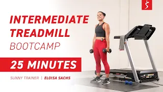 Intermediate Treadmill Bootcamp - HIIT Run + Strength | 25 Minutes