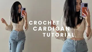 a crochet cardigan tutorial