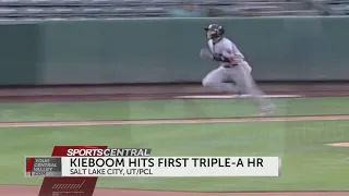 Carter Kieboom hits first Triple-A home run, but it won't count until June!