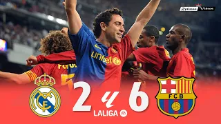 Real Madrid 2 x 6 Barcelona ● La Liga 08/09 Extended Goals & Highlights HD