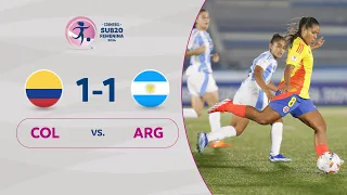 COLOMBIA vs. ARGENTINA [1-1] | RESUMEN | CONMEBOL SUB20 FEM | FASE FINAL