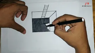 How To Draw 3D Hole Illusion For Beginner Art | J.F Drawing Academy