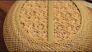 죽공일지ep03 -꽃살문 대나무바구니 만들기 work bamboo basket weaving #대나무공예 #죽공예 죽세공 작업일지 bamboo craft