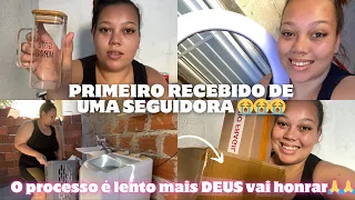 Vlog| MEU PRIMEIRO PRESENTE DE SEGUIDORA😭😭😭😭😭❤️ eu amei demais