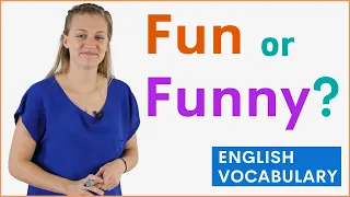 FUN vs FUNNY Difference, Meaning, Example Sentences | Learn English Vocabulary