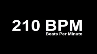 210 BPM (Beats Per Minute) Metronome Click Track