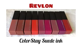 New | Revlon ColorStay Suede Ink Lipstick | Lip Swatches