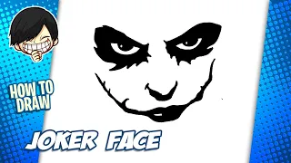 How to draw Joker Face step by step