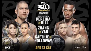 UFC 300 Pereira vs Hill Full Card Predictions