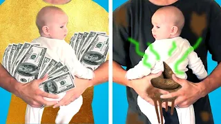 Rich Pregnant vs Broke Pregnant | 14 Funny Lucky vs Unlucky Pregnancy Situations