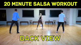 New Easy to Follow 20 Minute Salsa Dance Workout Back View