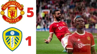 Manchester United Vs. Leeds United 5 -1|Extended Highlights & goals