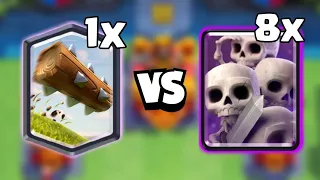 8x Skeleton Army VS 1x Log @MrCR