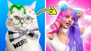 Wie wird man eine süße Katze? 😻🥰 Reich vs arm Kawaii Anime Makeover