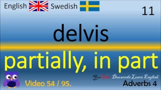 54 Adverbs (4) adverb Svenska - Engelska Ord / Swedish - English Words Lära sig engelska