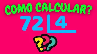 COMO CALCULAR 72 DIVIDIDOS POR 4?| Dividir 72 por 4.