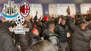 AC MILAN ULTRAS CRAZY MARCH IN NEWCASTLE