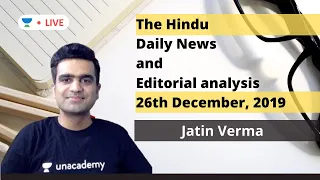 The Daily Hindu News and editorial Analysis by Jatin Verma | 26th December | UPSC CSE 2020