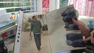 Asmr page flip ; Mens clothing catalog and home magazine; soft spoken commentary