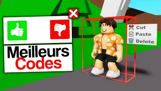 J'AI TESTÉ LES MEILLEURS CODES SUR BROOKHAVEN ROBLOX