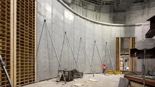 La construction du cylindre en béton